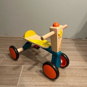 B. Toys Wooden Buggy Scooter Baby/Toddler